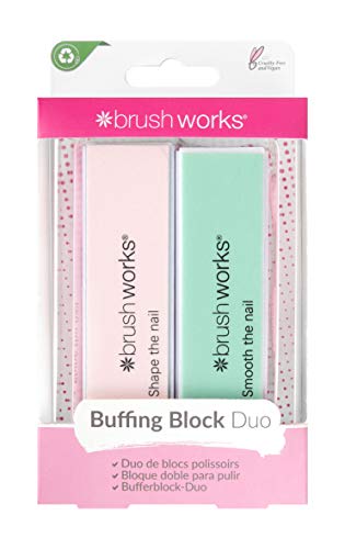 Brushworks Bloque Pulido de Uñas Pastel 2-Piezas 70 g