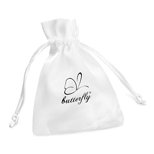 butterfly Chica Rosa Flor Original de Swarovski Elements Papel Regalo Bautismo