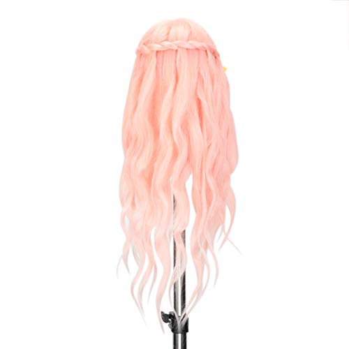Cabeza de maniquí de peluquería con velo de novia, 50 % de pelo real, cabeza de maniquí con soporte y accesorios de peinado DIY