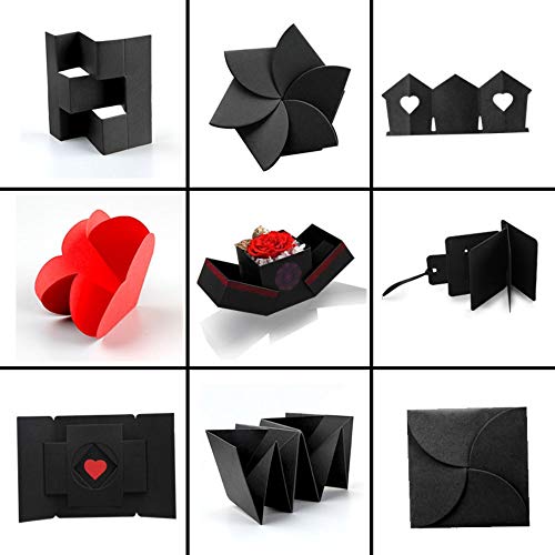 Caja Sorpresa Creativa Explosion Box,KIPIDA DIY Photo Album Scrapbook,Cumpleaños,Regalos del Día de la Madre para mujeres,Aniversario,Caja de Regalo Sorpresa,Caja de Explosión Hecha a Mano,Pequeños