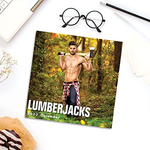 Calendario de pared 2022 Lumberjacks por Bright Day, 30,5 x 30,5 cm, caliente sexy Pinup Muscle Manly