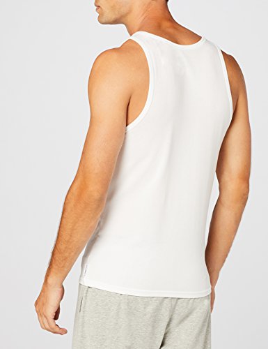 Calvin Klein 2p Tank Camiseta sin Mangas, Blanco (Blanco 100), M para Hombre