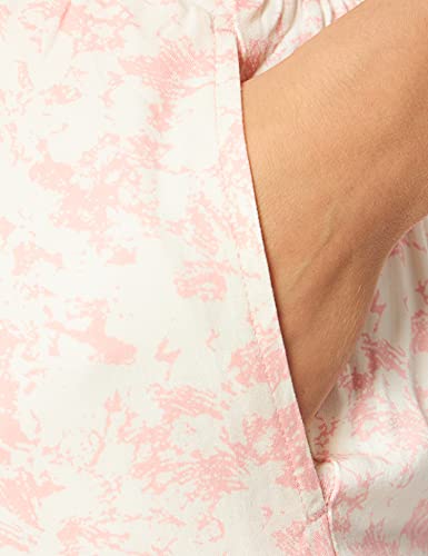 Calvin Klein Pantalón para Dormir Pantaln de Pijama, Wood Splatter_Countryside Pink, M para Mujer