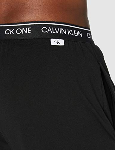 Calvin Klein Sleep Pant Pantalones de Pijama, Black, M para Hombre