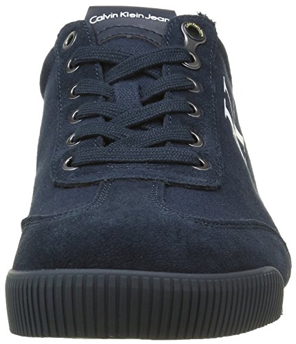 Calvin Klein Wyatt Canvas/Suede, Zapatillas Hombre, Azul (Navy), 43 EU