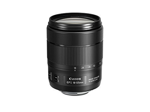 Canon EF-S 18-135mm f/ 3,5-5,6 IS USM - Objetivo para cámara Canon con Montura Tipo EF-S (Distancia Focal Minima 0.39m) Negro