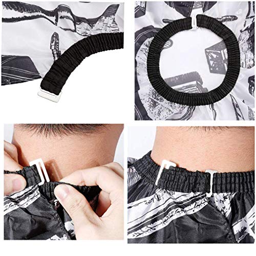 Capas de peluquería para peluquería, cortadora de pelo, capa para adultos, abrigo para cuello, utensilios de peluquería, incluye capa, paraguas, cepillo para el cuello y peine