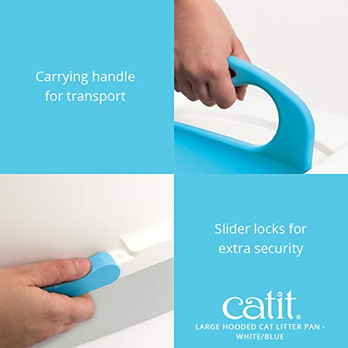 Catit Gatera con Cubierta Retráctil, Color Azul