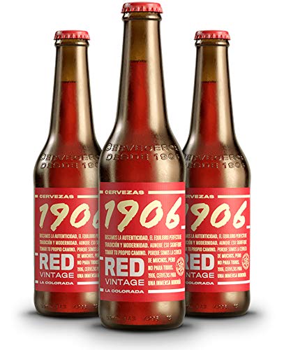Cerveza 1906 Red Vintage Cerveza - Pack de 24 botellas x 330 ml - Total: 7.92 L