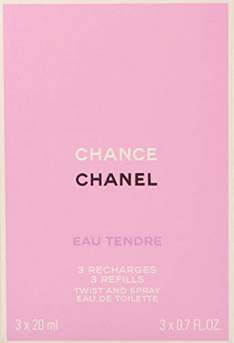 Chanel CHANCE EAU TENDRE edt vaporizador refill 3x 20 ml