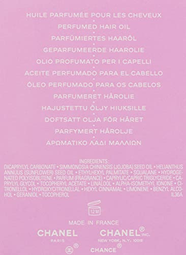 Chanel Chance Eau Tendre Hair Oil, Aloe, 35 Mililitro