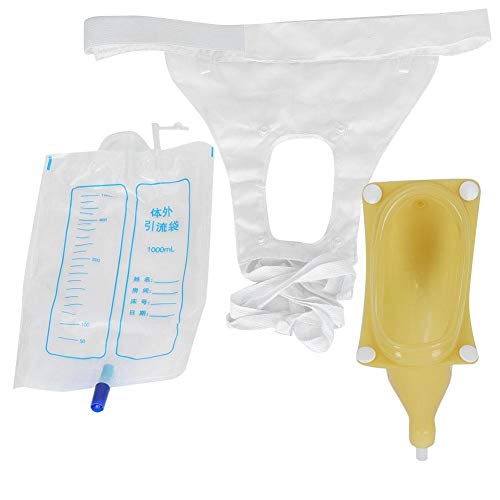 Colector de orina, urinario, soporte para orina, colector de bolsas de orina, portátil, portátil, bolsa de urinario, ventilación, colector de orina, bolsas de incontinencia(Los hombres encogen)