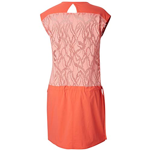 Columbia 1772831 PEAK TO POINT DRESS, Vestido, Mujer, Nailon, Rojo (Red Coral), Talla XL