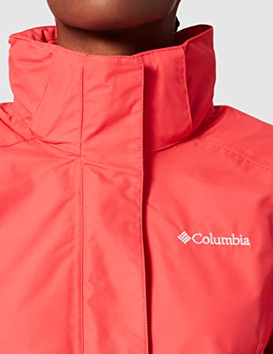 Columbia Mujer Chaqueta impermeable, Timothy Lake W Jacket, Poliéster, Rojo (Red Coral), Talla: S, 1840501