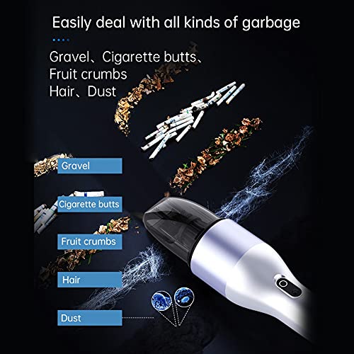 Comyglog Aspiradora para colchón, aspiradora de Mano antiácaros, 70 W, 5000 Pa, Potente aspiradora para Coche, húmedo/seco, el hogar y el Pelo de Mascotas, Color Plateado