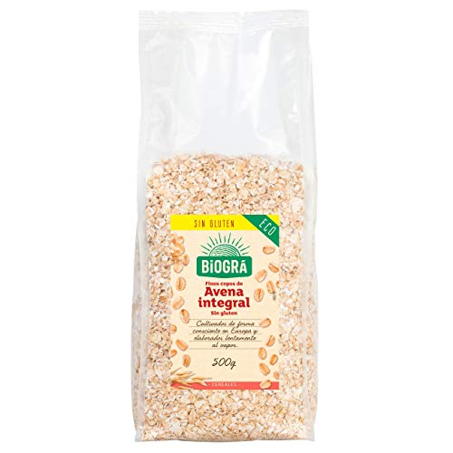 Copos de Avena finos integrales Biogrà SIN GLUTEN 500g