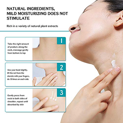 Crema reafirmante para el cuello Tratamiento para la piel flácida Estiramiento del cuello Crema hidratante para el cuidado del cuello antiarrugas Elimina las líneas finas 50g