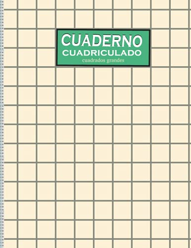 cuaderno cuadriculado cuadrados grandes: libro de actividades científicas, al cuadrado. cuadrículas regulares; perfectas para sus experimentos. Grandes cuadrados.