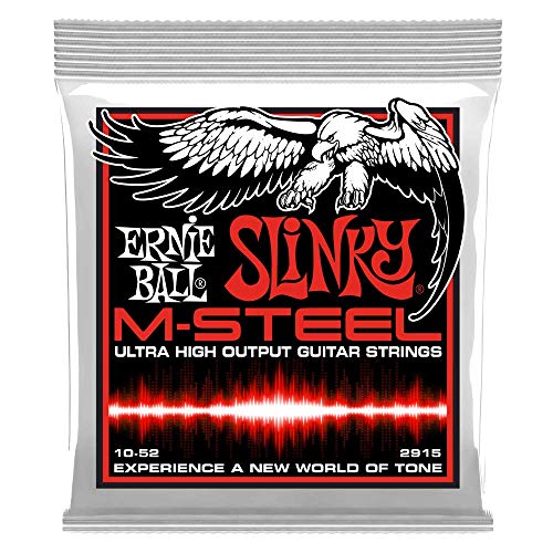 Cuerdas de guitarra eléctrica Ernie Ball Skinny Top Heavy Slight Slinky M-Steel - Indicador 10-52