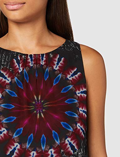 Desigual Vest_Sicilia Vestido Informal, Negro, XS para Mujer