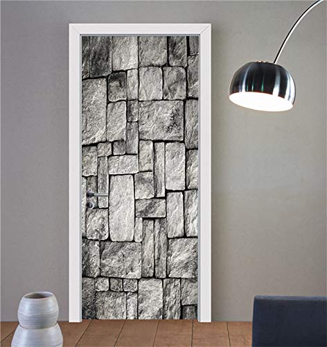 DFKJ Puente del Bósforo de Estambul 3D para Pegatinas de Puerta Creativas Personalidad decoración del hogar Pegatina decel para Dormitorio Sala de Estar A5 77x200cm