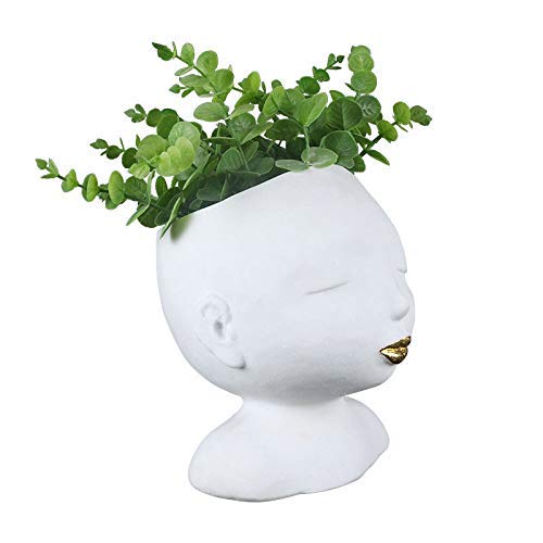 DHRH Estatuas y esculturas, estatuilla de polyresin estatuas de Regalo al Aire Libre esculturas Escritorio de Oficina Little Boy Head Portraits Human