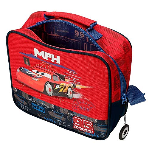 Disney Neceser Cars Rocket Racing con Bandolera, Multicolor, 23x20x9 cms
