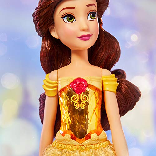Disney Princess Muñeca de Bella Royal Shimmer, muñeca con Falda y Accesorios, Juguetes para niños a Partir de 3 años