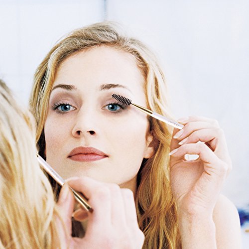 Docolor Cepillo de cejas 1Pcs Punta doble en ángulo profesional para cepillo de cejas y pestañas