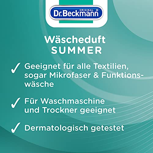 Dr. Beckmann - Fragancia de lavado Summer, apta para lavadora y secadora, 250 ml