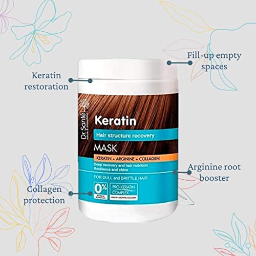 Dr. Santé Natural Hair Mask Queratina, arginine and Collagen 1 litro)