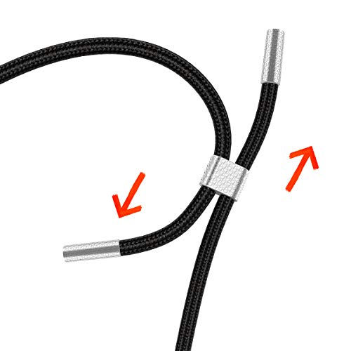 Dracool Cordon Móvil Colgante Móvil Cuello Cordon Móvil Cuello Cadena para Móvil con Cuerda Colgador Móvil Cuello Colgar Móvil Cuello Universal para iPhone/Samsung/Huawei/Xiaomi/OnePlus/LG - Negro