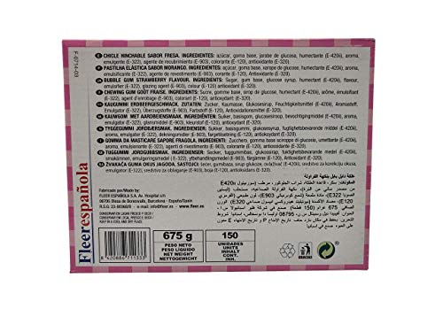 DUBBLE BUBBLE FRESA, Caja de 150 chicles sabor fresa