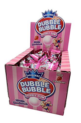 DUBBLE BUBBLE FRESA, Caja de 150 chicles sabor fresa