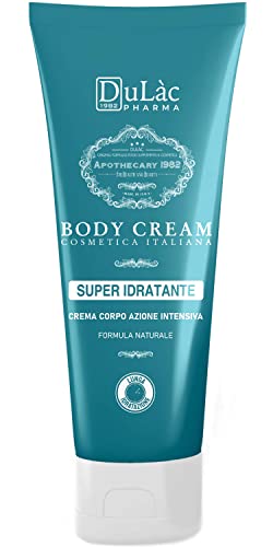 Dulàc Crema Hidratante Corporal, Reafirmante y Natural, Sin Parabenos con Aceite Tsubaki, Flor De La Pasión Orgánica y Vainilla, Made en Italy, para Mujeres y Hombres