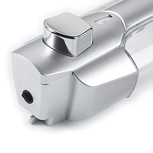 Eco Nature - Dispensador o Dosificador de Jabón Gel o Champú Liquido para Pared de Ducha o Baño 350 ML (Cromado)