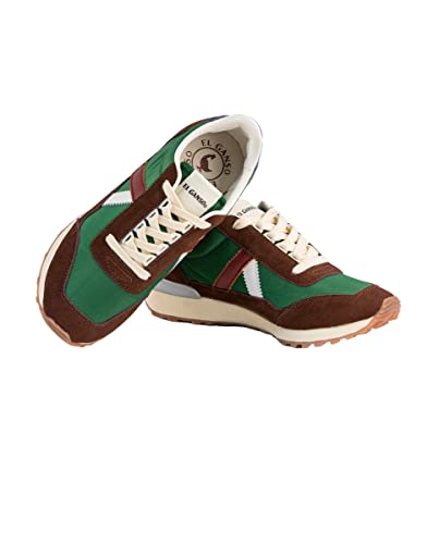 El Ganso Track Nylon Verde Ante Marrón