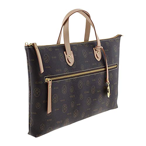 El Potro Bolso lona y piel 2257 Vintage Talla: U Color: MARRON