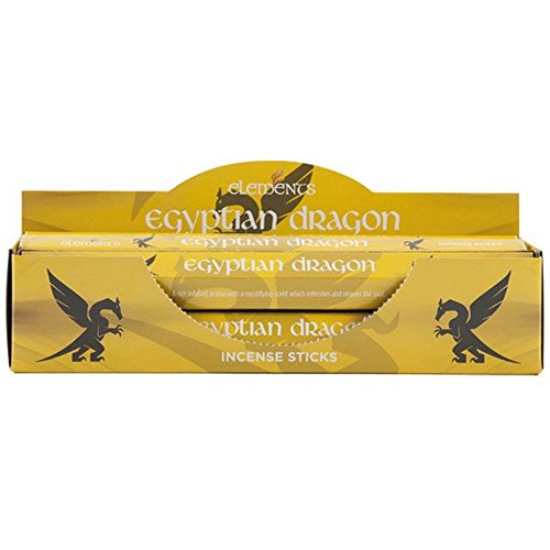 Elements - Expositor con 6 paquetes de varillas de incienso Egyptian Dragon (Talla Única) (Amarillo)