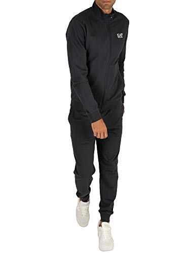 Emporio Armani EA7 de los Hombres Chándal con Logo, Azul, XS