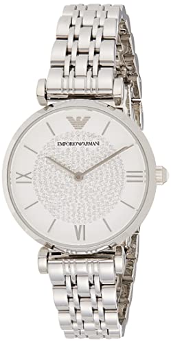 Emporio Armani Reloj Analógico para Mujer de Cuarzo AR1925 Plata