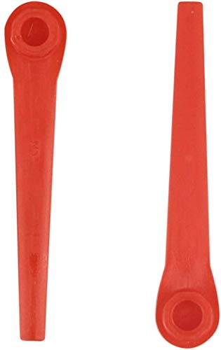 EVEHAP Cuchillas de plástico para desbrozadora Gardena, 100 Unidades, para cortabordes y cortacésped Gardena, Color Rojo