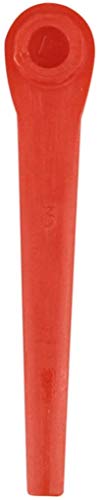 EVEHAP Cuchillas de plástico para desbrozadora Gardena, 100 Unidades, para cortabordes y cortacésped Gardena, Color Rojo