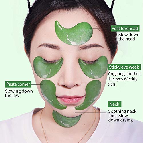Eye Mask, Máscara para los ojos, Parches para los ojos, Ojos Parches, Contorno de Ojos Antiarrugas, Anti edad para ojeras,bolsas,patas de gallo e hinchazón, 30 pares