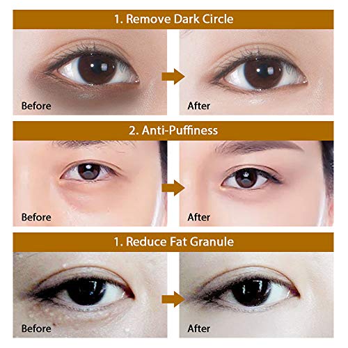 Eye Mask, Máscara para los ojos, Parches para los ojos, Ojos Parches, Contorno de Ojos Antiarrugas, Anti edad para ojeras,bolsas,patas de gallo e hinchazón, 30 pares