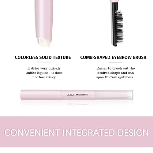 Eyebrow Pencil, Jabón Para Cejas, Tinte De Cejas Semi-Permanente, Gel Fijador De Pestañas De Larga Duración, Impermeable De Larga Duración, Con Cepillo, Para Uso En El Hogar