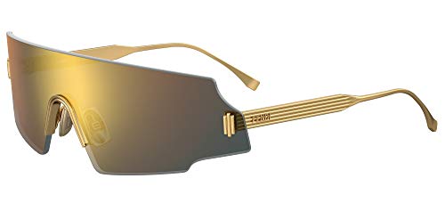 FENDI Gafas de Sol FORCEFUL FF 0440/S Gold/Grey Gold 99/1/130 mujer