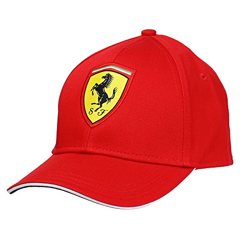 Ferrari Clásica Gorra, Rojo, Junior/Rookies Unisex niños