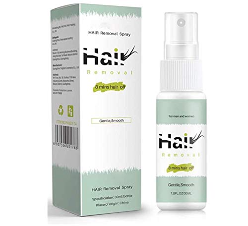 FFOMG Bareit Spray depilatorio, Stop Spray inhibidor del Crecimiento del Vello, Cuerpo sin Dolor Piernas Axilas Manos Esencia depilatoria Facial, Depilatorio Facial instantáneo y sin Dolor (2 Piezas)