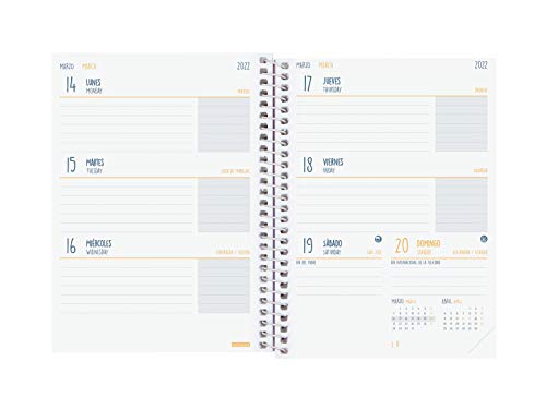 Finocam Secundaria - Agenda Secundaria 2021 2022 , 8º - 120x164 (pequeño), Multicolor (Rincón)